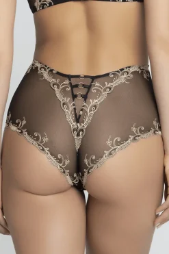 Sexy Lingerie | Luxury French Lingerie>Lise Charmel Deesse En Glam High Waist Brief, Size XS (UK 8) Black/Gold