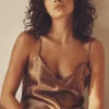 Pyjama Tops | Silk Nightwear>Simone Pérèle Dream Silk Camisole Macchiato