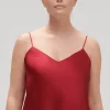 Silk Nightwear | Pyjama Tops>Simone Pérèle Dream Silk Camisole Red