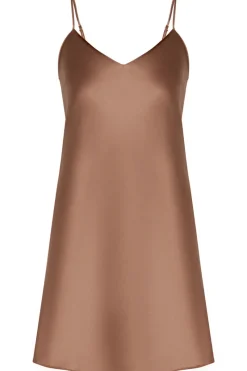Silk Nightwear | Nighties, Babydolls & Chemises>Simone Pérèle Dream Silk Nightdress Macchiato