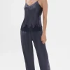 Silk Nightwear | Pyjama Pants & Shorts>Simone Pérèle Dream Silk Pants Cinder Blue