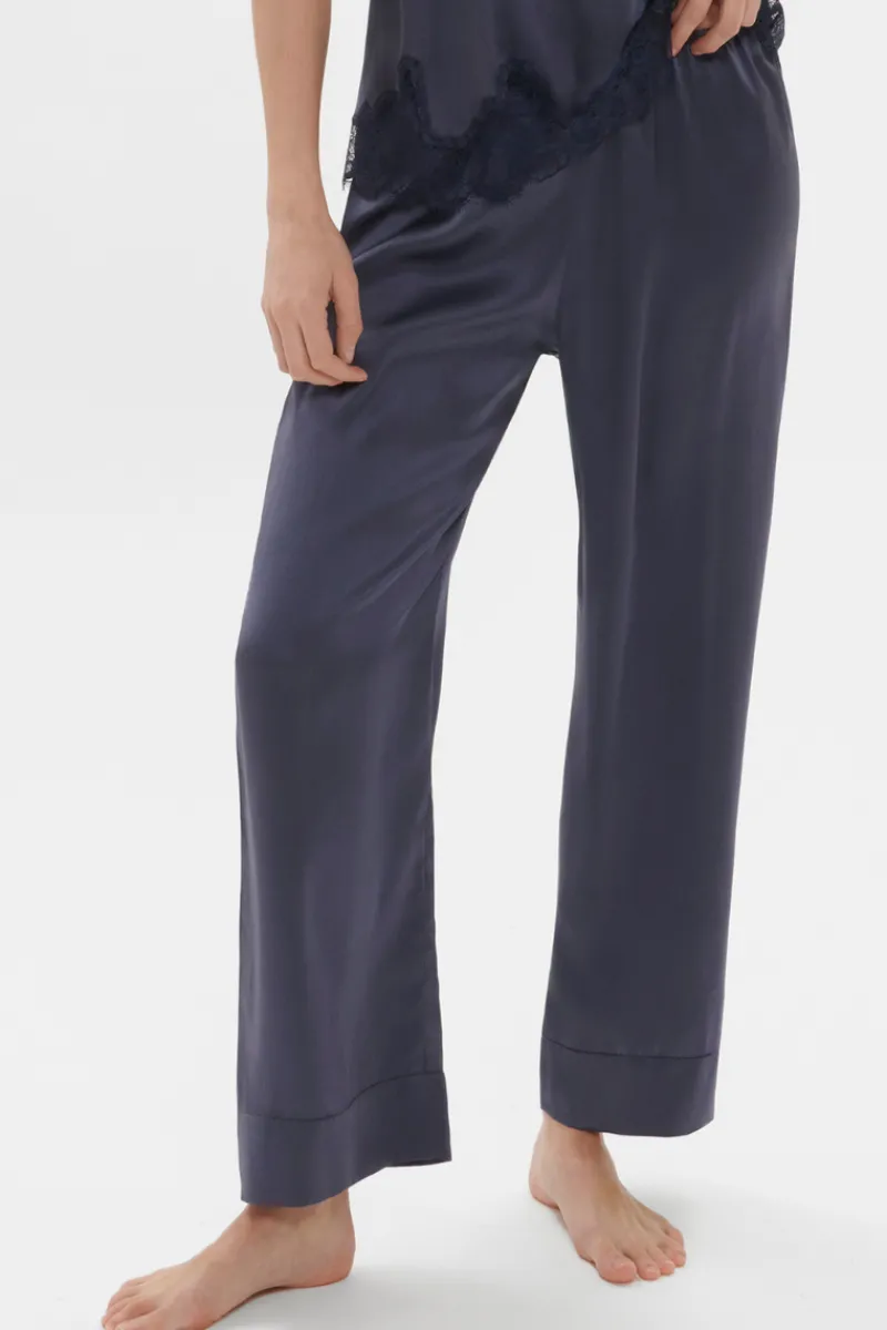 Silk Nightwear | Pyjama Pants & Shorts>Simone Pérèle Dream Silk Pants Cinder Blue
