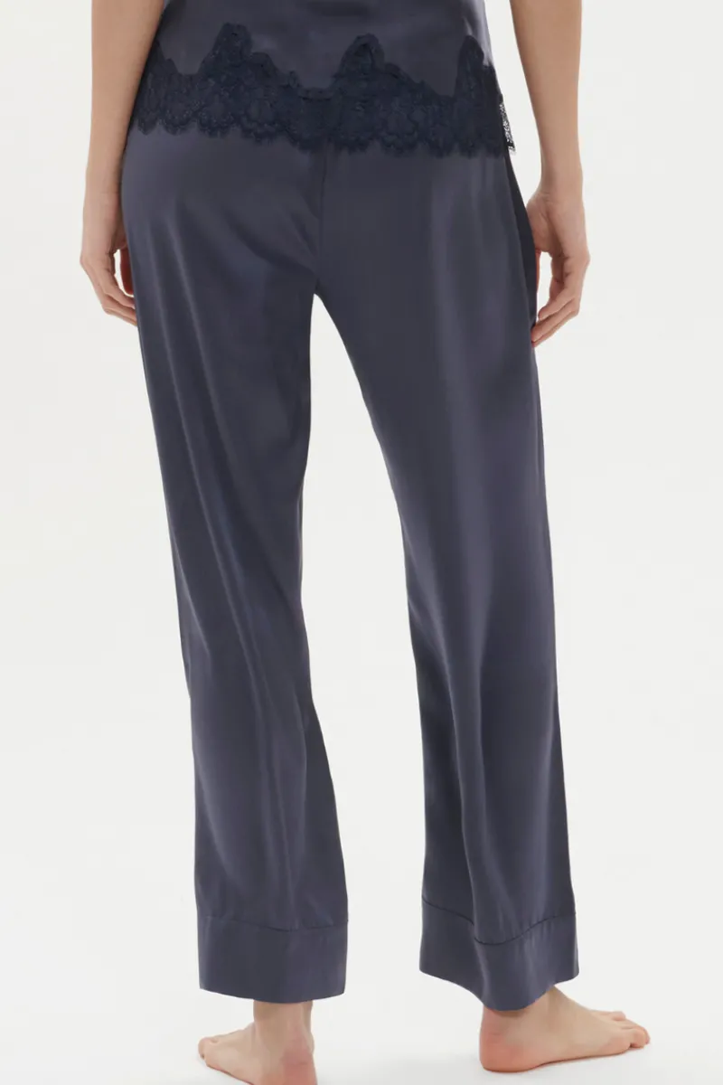 Silk Nightwear | Pyjama Pants & Shorts>Simone Pérèle Dream Silk Pants Cinder Blue