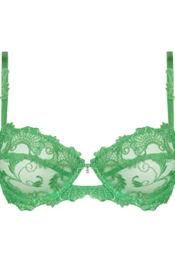 Sexy Lingerie | Luxury French Lingerie>Lise Charmel Dressing Floral Half Cup Bra - Green