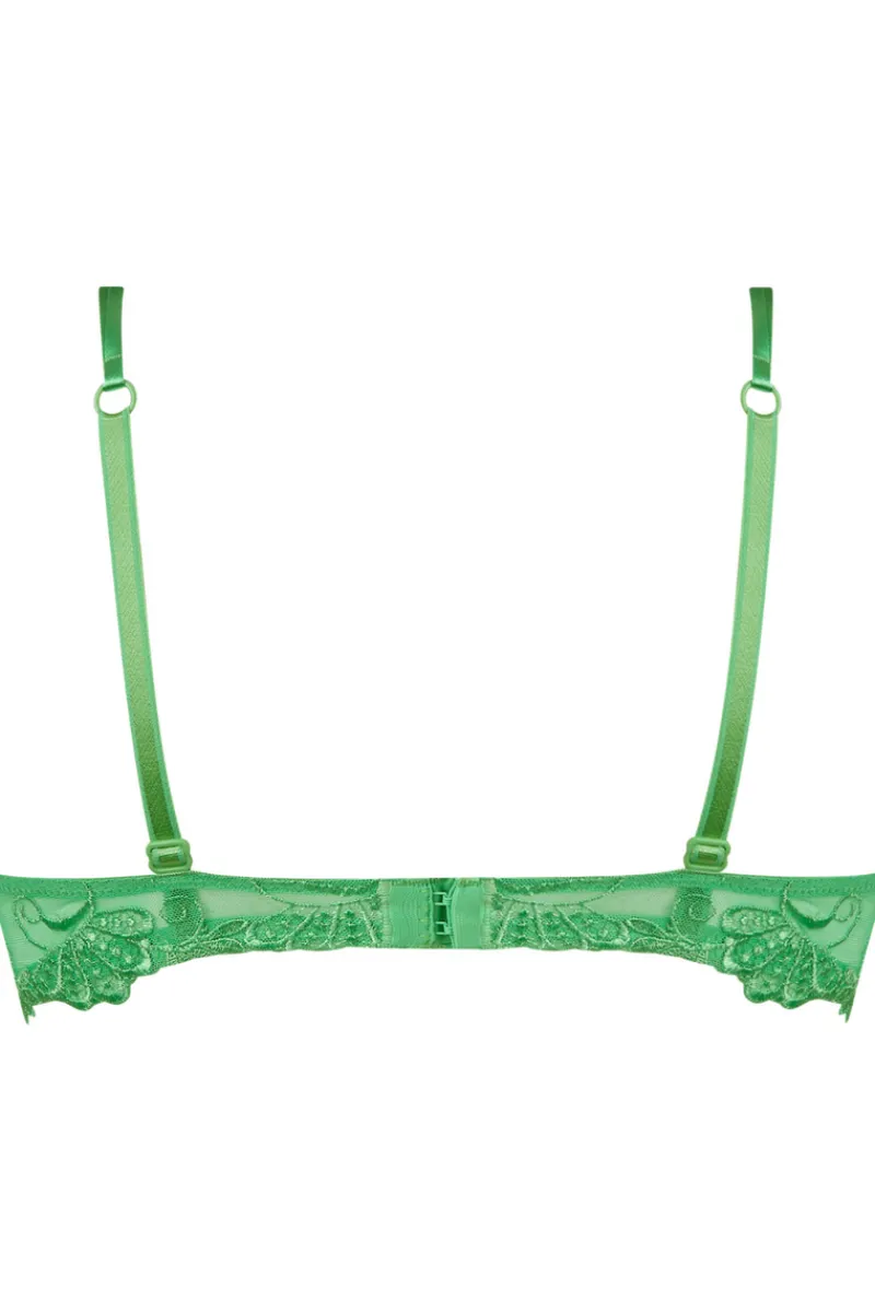Sexy Lingerie | Luxury French Lingerie>Lise Charmel Dressing Floral Half Cup Bra - Green