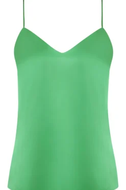 Silk Nightwear | Pyjama Tops>Lise Charmel Dressing Floral Silk Camisole DressingEmeraude