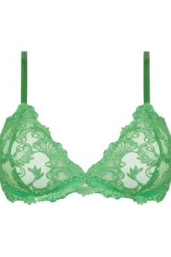 Sexy Lingerie | Luxury French Lingerie>Lise Charmel Dressing Floral Wireless Triangle Bra - Green