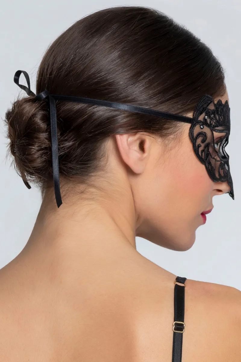 Masks & Blindfolds | Sexy Lingerie>Lise Charmel Désirs de Venise Eye Mask Black