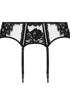 Sexy Lingerie | Sheer Lingerie>Lise Charmel Désirs de Venise Suspender Belt Black