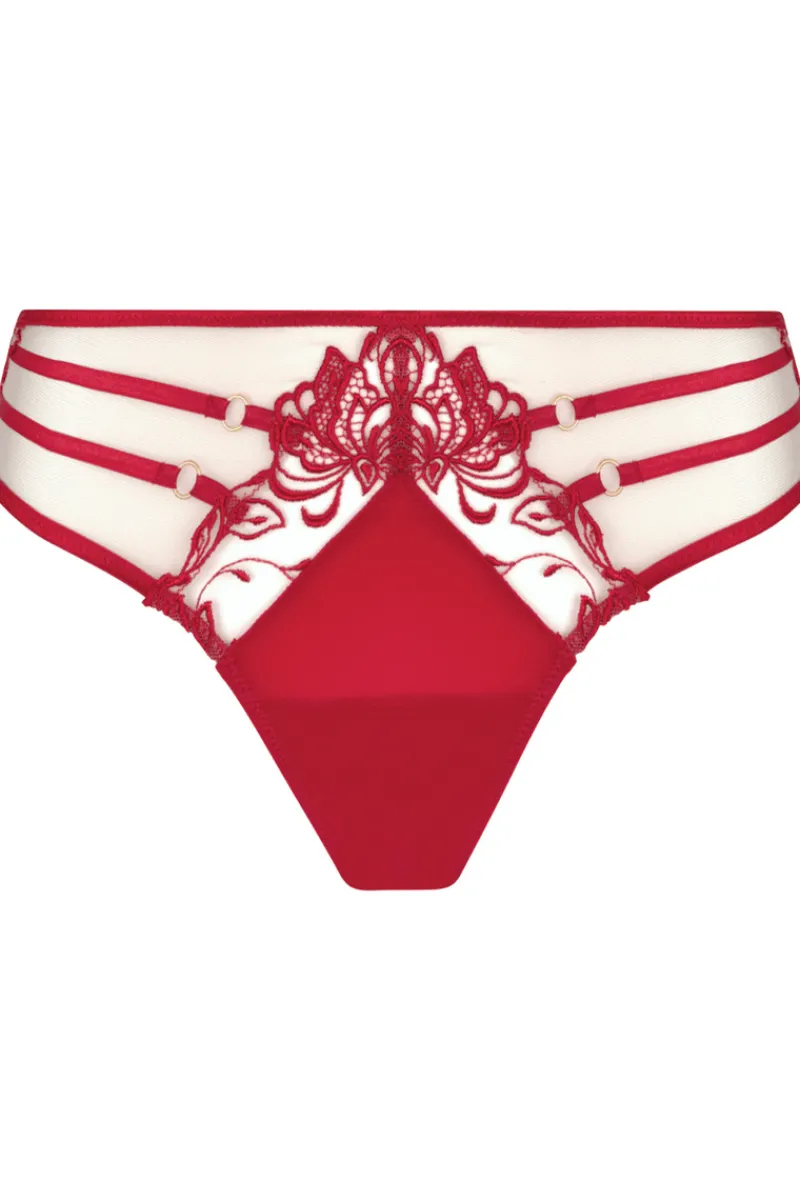 Red Lingerie | Sexy Lingerie>Lise Charmel Eblouissant Eros Italian Brief NudeSolaire
