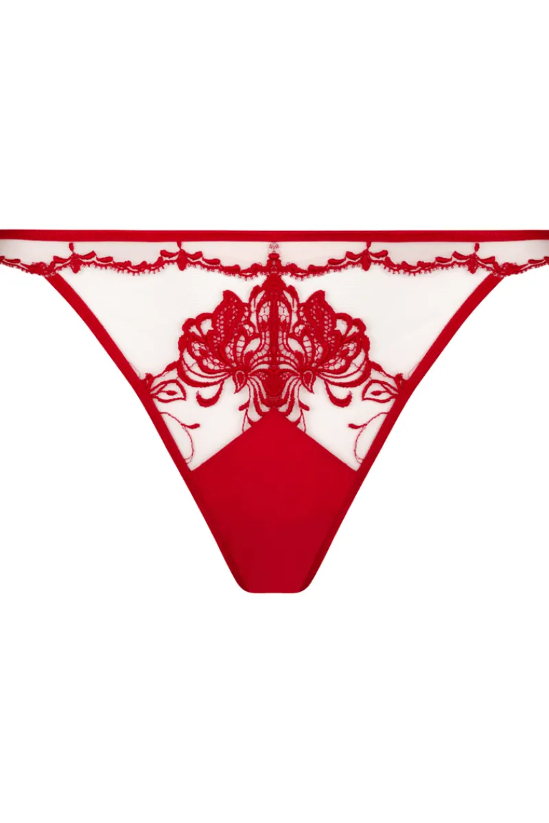 Red Lingerie | Sexy Lingerie>Lise Charmel Eblouissant Eros Sexy Thong NudeSolaire