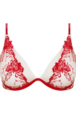 Red Lingerie | Sexy Lingerie>Lise Charmel Eblouissant Eros Underwired Triangle Bra NudeSolaire