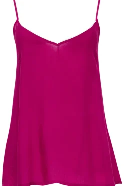 Pyjama Tops | £30 And Under>Cyberjammies Emmi Modal Camisole Berry, Size UK 14