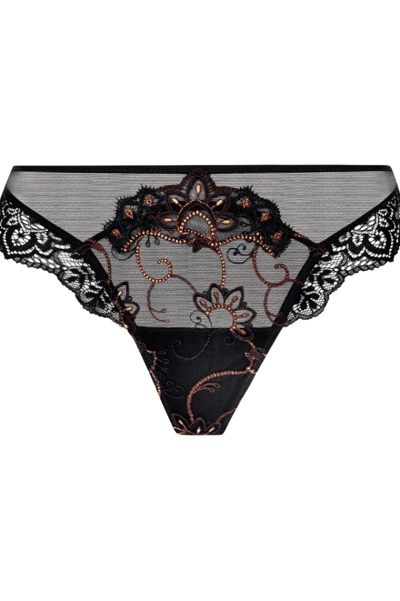 Sexy Lingerie | Luxury French Lingerie>Lise Charmel Fauve Amour Thong AmberPanther