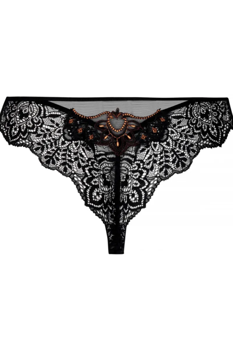 Sexy Lingerie | Luxury French Lingerie>Lise Charmel Fauve Amour Thong AmberPanther