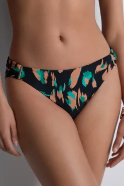 Sexy Lingerie | Luxury French Lingerie>Aubade Feline Energy Brazilian Bikini Bottom GreenPanther
