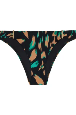 Sexy Lingerie | Luxury French Lingerie>Aubade Feline Energy Brazilian Bikini Bottom GreenPanther