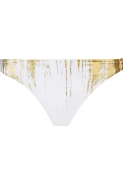 Sexy Lingerie | Luxury French Lingerie>Lise Charmel Feuille D'or Bikini Bottom OrSurBlanc