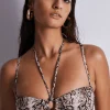 Sexy Lingerie | Luxury French Lingerie>Aubade Fierce Spirit Bandeau Bikini Top Serpent