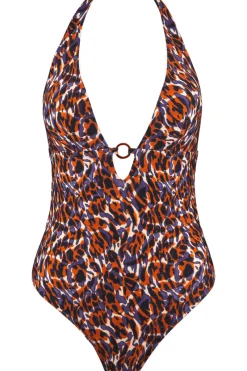 Swimsuits | Sexy Lingerie>Aubade Fierce Spirit One Piece Swimsuit, Size XS (UK 8) Wildcat