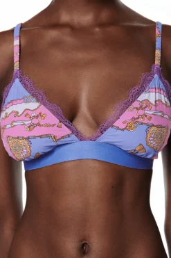 Wireless Bras | Triangle Bras>Love Stories Filippa Padded Triangle Bralette Purple