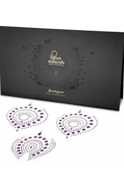 Nipple Covers & Pasties | Pleasure>Bijoux Indiscrets Flamboyant Rhinestone Body Decorations Violet/Pink