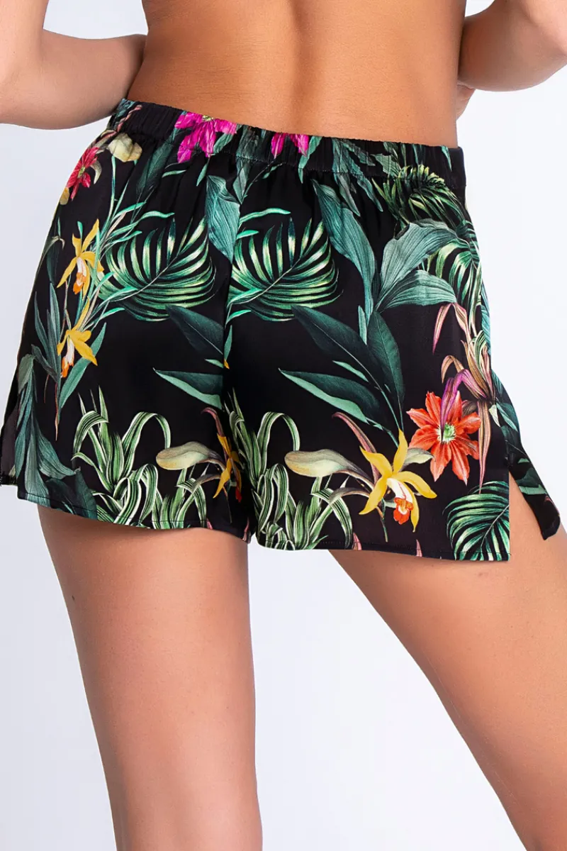 Pyjama Pants & Shorts | Mother's Day>Lise Charmel Fleurs Etoiles Silk Shorts EclatEtoile