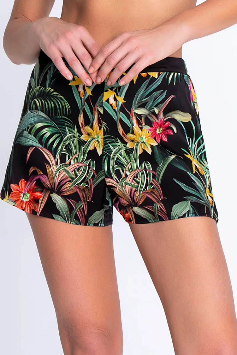 Pyjama Pants & Shorts | Mother's Day>Lise Charmel Fleurs Etoiles Silk Shorts EclatEtoile