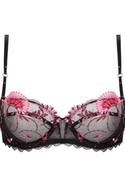 Sexy Lingerie | Luxury French Lingerie>Lise Charmel Floraison Passion Half Cup Bra PinkSaffron