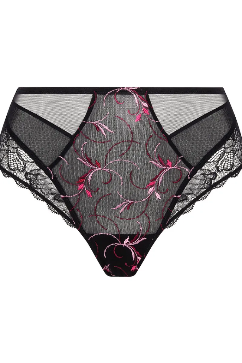 Sexy Lingerie | Luxury French Lingerie>Lise Charmel Floraison Passion High Waist Brief PinkSaffron
