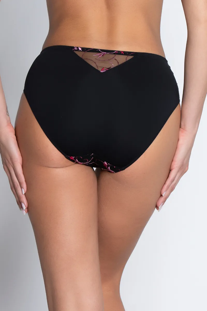 Sexy Lingerie | Luxury French Lingerie>Lise Charmel Floraison Passion High Waist Brief PinkSaffron