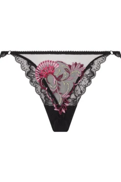 Sexy Lingerie | Luxury French Lingerie>Lise Charmel Floraison Passion Mini Thong PinkSaffron
