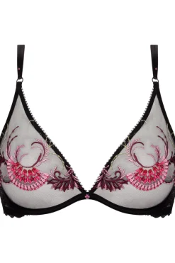 Sexy Lingerie | Luxury French Lingerie>Lise Charmel Floraison Passion Underwired Triangle Bra PinkSaffron