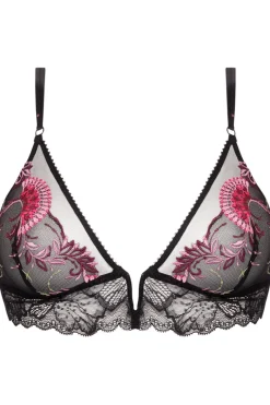Sexy Lingerie | Luxury French Lingerie>Lise Charmel Floraison Passion Wireless Triangle Bra PinkSaffron