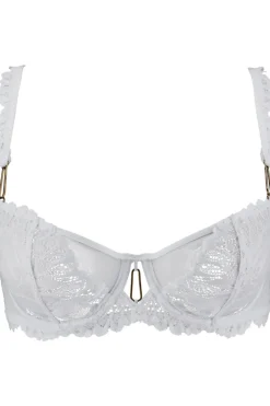 Bridal & Honeymoon Lingerie | Sexy Lingerie>Aubade Flowermania Half Cup Bra White