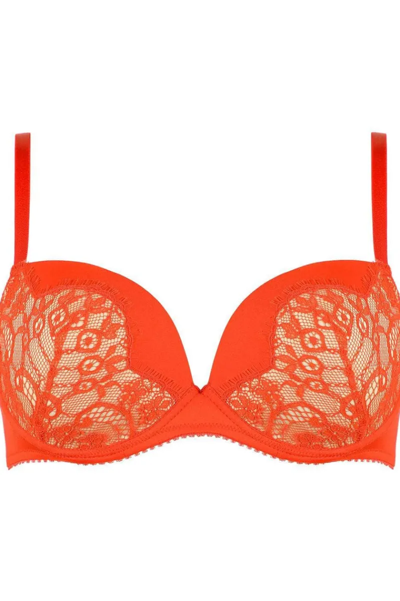 Red Lingerie | £30 And Under>Jolidon French Connection Padded Bra in Bright Red (B-C sizing)