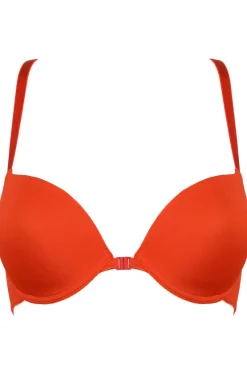 Red Lingerie | £30 And Under>Jolidon French Connection Push Up Bra in Bright Red (B & C cup sizes)