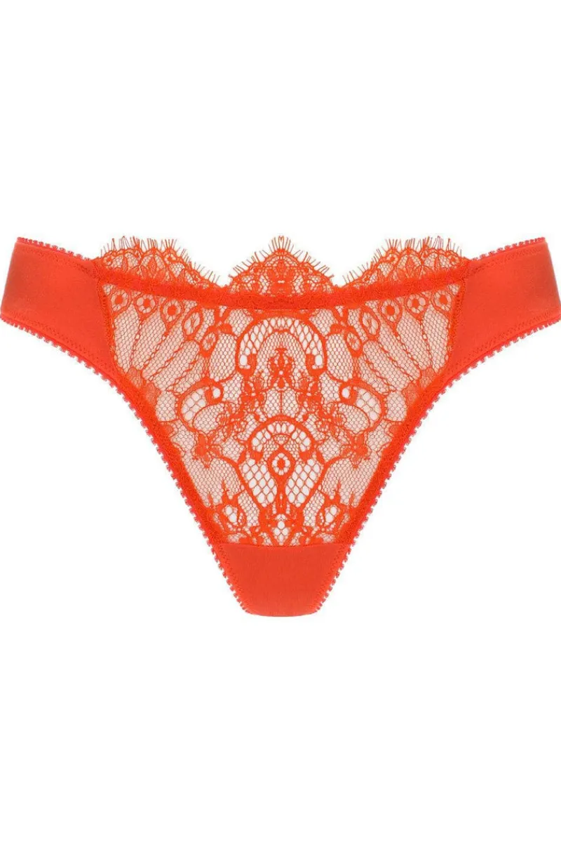 Red Lingerie | £30 And Under>Jolidon French Connection Thong, Size XL (UK 14) BrightRed