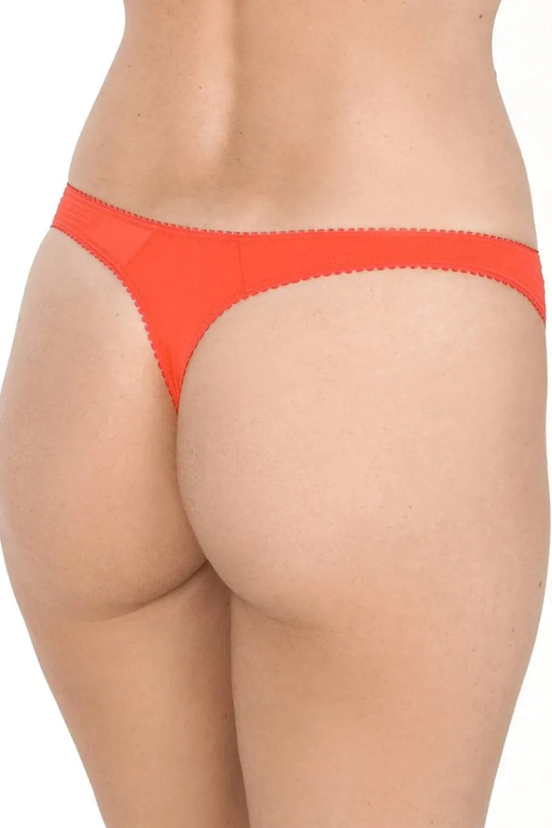 Red Lingerie | £30 And Under>Jolidon French Connection Thong, Size XL (UK 14) BrightRed