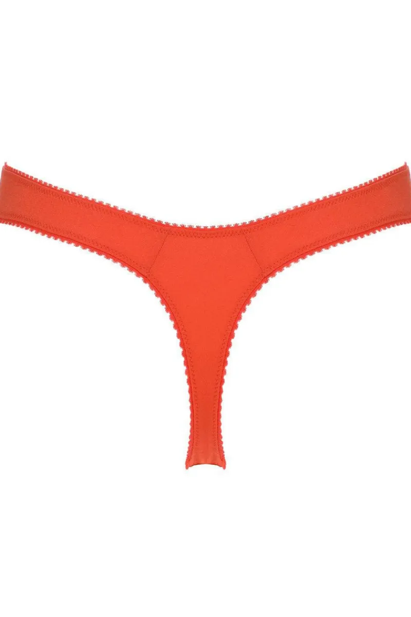 Red Lingerie | £30 And Under>Jolidon French Connection Thong, Size XL (UK 14) BrightRed