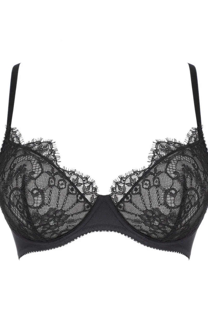 £30 And Under | Balconette Bras & Demi Bras>Jolidon French Connection Underwire Bra (B-C sizing) Black