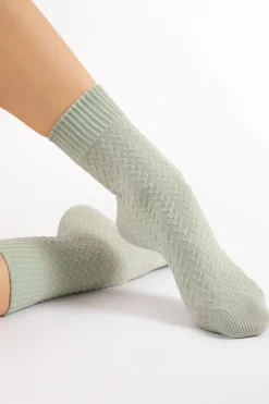 £30 And Under>FiORE Furka Pass Socks 60 Denier FurkaPassMint