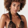 Sexy Lingerie | Halterneck Bras>Bracli Geneva Pearl Bra Black