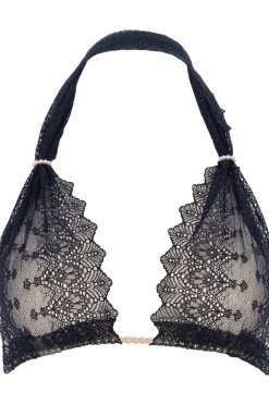 Sexy Lingerie | Halterneck Bras>Bracli Geneva Pearl Bra Black