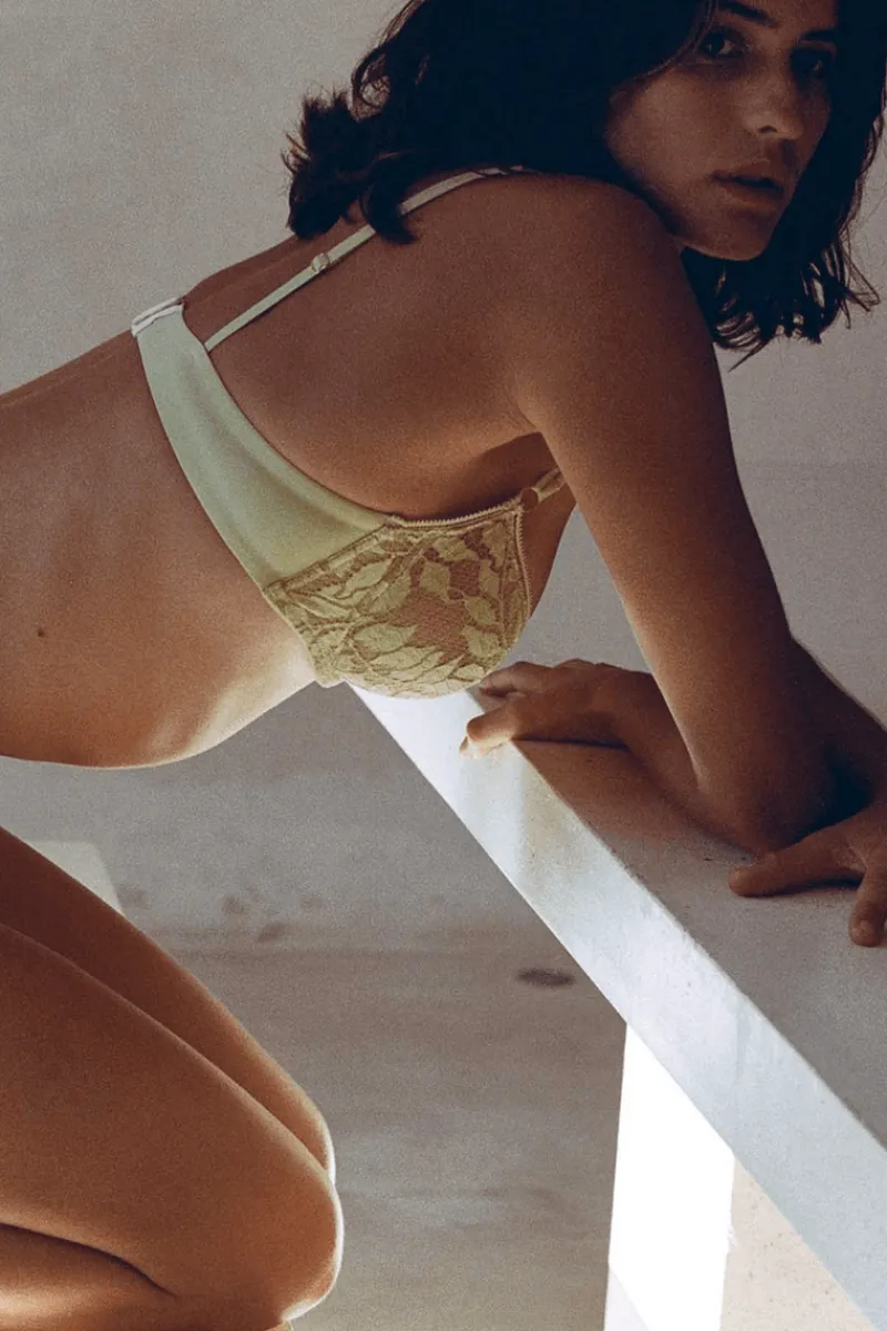 £30 And Under | Balconette Bras & Demi Bras>Icone Gia Underwire Bra in Green