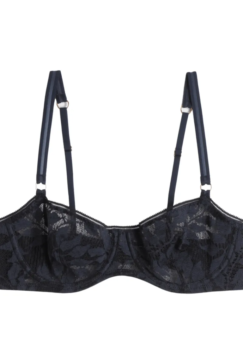 £30 And Under | Balconette Bras & Demi Bras>Icone Gia Underwired Bra in Slate