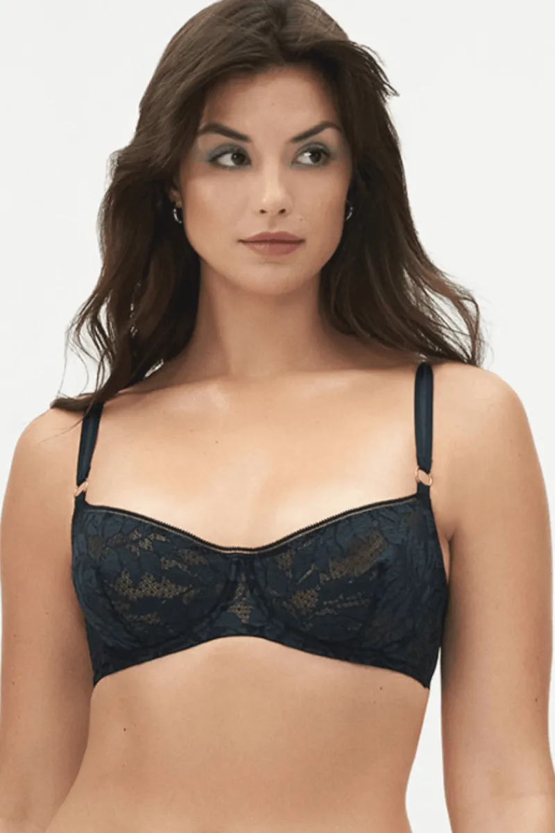 £30 And Under | Balconette Bras & Demi Bras>Icone Gia Underwired Bra in Slate