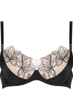 Push Up Bras | Plunge Bras>Prelude Greta Padded Bra Nude/Black