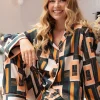Pyjama Sets | Mother's Day>Fable u0026 Eve Hackney Tile Print Pyjama Set HackneyTilePrint