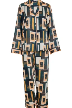 Pyjama Sets | Mother's Day>Fable u0026 Eve Hackney Tile Print Pyjama Set HackneyTilePrint